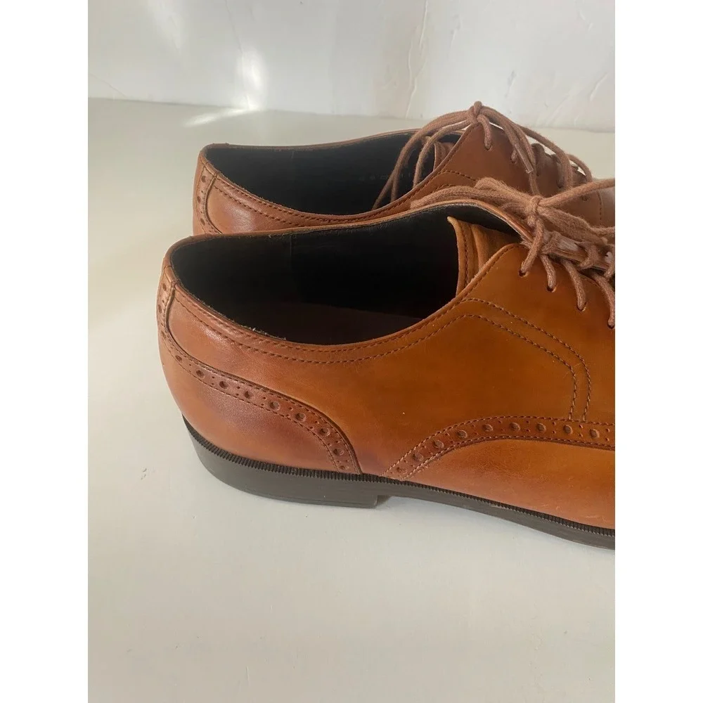 Cole‎ Haan shoes Sz 12 Grand OS brown  British Tan Leather Cap Toe Brogue Oxford
